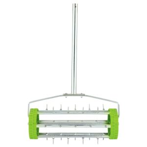 Draper Tools Aerator pentru gazon cu tambur, 450 mm, verde