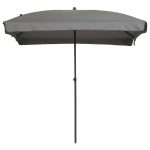 Madison Umbrelă soare Patmos Luxe, gri deschis, 210×140 cm, dreptunghi