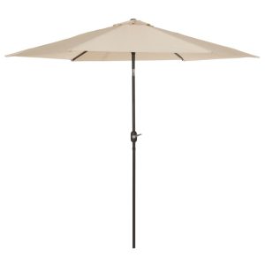 Madison Umbrelă de soare de grădină Tenerife, ecru, 300 cm, rotundă