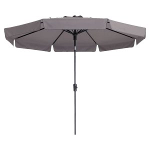 Madison Umbrelă de soare de grădină Flores Luxe, taupe, 300 cm rotundă