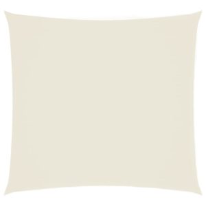 Parasolar din material textil oxford, pătrat, 2 x 2 m, crem