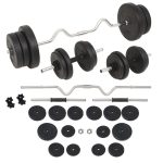 Set de haltere și gantere, 60 kg
