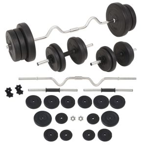 Set de haltere și gantere, 60 kg