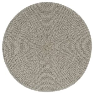 Naproane, 4 buc., gri, 38 cm, bumbac, simplu, rotund