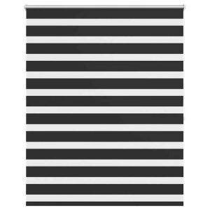Jaluzea tip zebră, 120 x 175 cm, negru