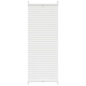 Jaluzea plisse, alb, 40×125 cm, pliuri