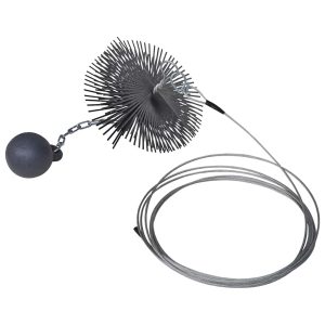 Perie Rotundă pentru Curățat Coșul de Fum Diametru 20 cm