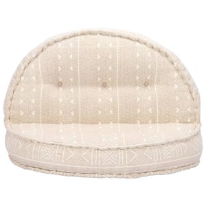 Fotoliu puf, 100 x 20 cm, bej, material textil