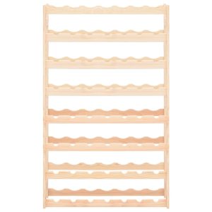 Suport pentru sticle de vin, 56 sticle, lemn de pin