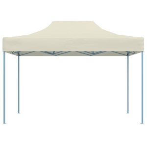 Cort de petrecere pliabil profesional, crem, 3 x 4 m, oțel
