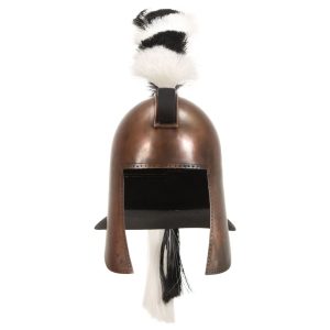 Coif războinic grec, antichizat, jocuri pe roluri, arămiu, oțel