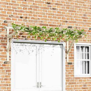 Copertină de ușă, 200x100x100 cm, lemn masiv de pin