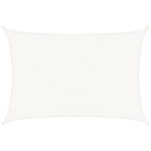 Pânză parasolar, alb, 3,5 x 5 m, HDPE, 160 g/m²