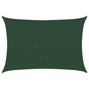 Pânză parasolar, verde închis, 3,5×5 m, HDPE, 160 g/m²