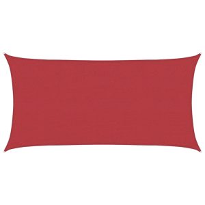 Pânză parasolar, roșu, 2×4 m, HDPE, 160 g/m²