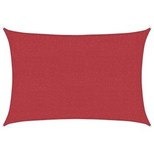Pânză parasolar, roșu, 3×4,5 m, HDPE, 160 g/m²