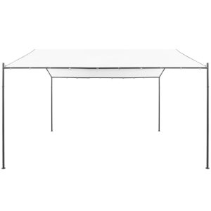 Pavilion de grădină, alb, 400 x 400 x 260 cm, 180 g / m²