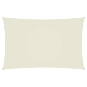 Pânză parasolar crem 5×8 m țesătură oxford dreptunghiular