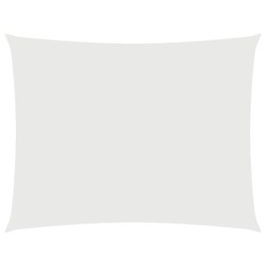 Pânză parasolar, alb, 3×6 m, țesătură oxford, dreptunghiular