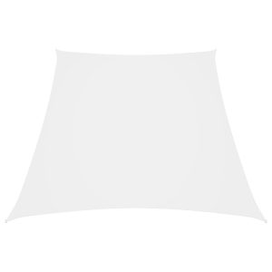 Parasolar, alb, 2/4×3 m, țesătură oxford, trapez