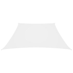 Parasolar, alb, 2/4×3 m, țesătură oxford, trapez