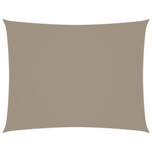 Parasolar, gri taupe, 6×8 m, țesătură oxford, dreptunghiular