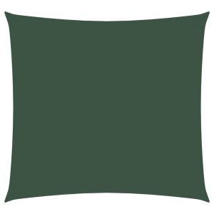 Pânză parasolar, verde închis, 4×4 m, țesătură oxford, pătrat