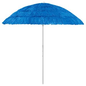 Umbrelă de soare de plajă Hawaii, albastru, 240 cm