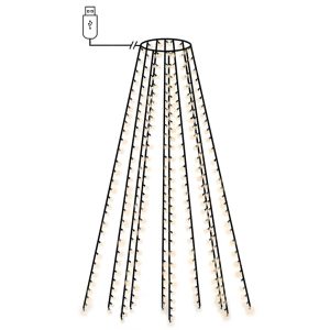 Instalație brad de Crăciun cu 300 LED-uri, alb rece, 300 cm