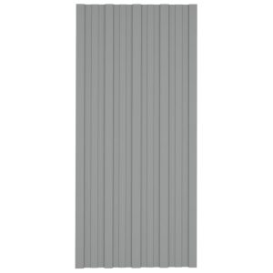 Panouri pentru acoperiș 36 buc. gri 100×45 cm oțel galvanizat