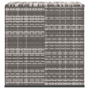 Ladă grădină pentru perne, gri, 100×97,5×104 cm, ratan PE