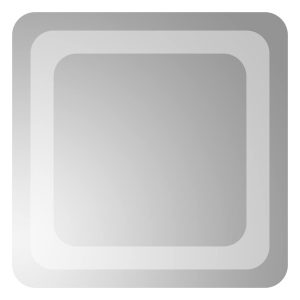 Oglindă cu LED de baie, 30×30 cm