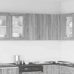 Dulap suspendat, gri sonoma, 60x31x60 cm, lemn prelucrat