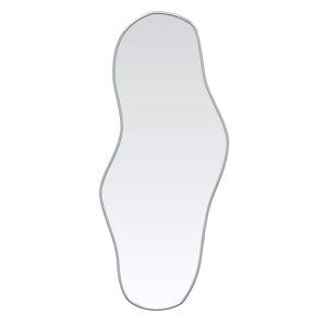 Oglindă de perete, argintiu, 70×30 cm