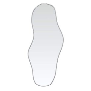 Oglindă de perete, argintiu, 90×40 cm