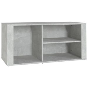 Pantofar, gri beton, 100x35x45 cm, lemn prelucrat