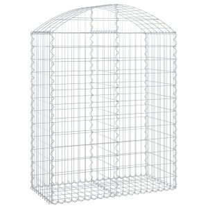 Coș gabion arcuit, 100x50x120/140 cm, fier galvanizat