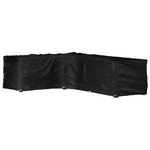 Husă mobilier de grădină în formă de L 18 ocheți, 220x285x80 cm