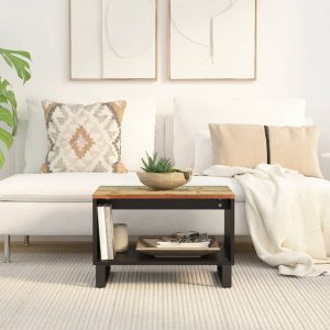 Măsuță de cafea, 60x50x40 cm, lemn masiv recuperat